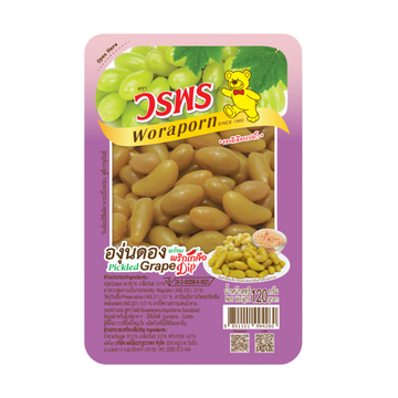 Woraporn Pickled Grape with Dip 120g<br/>(องุ่นดอง พร้อมพริกเกลือ)
